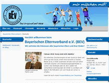 Tablet Screenshot of bayerischer-elternverband.de